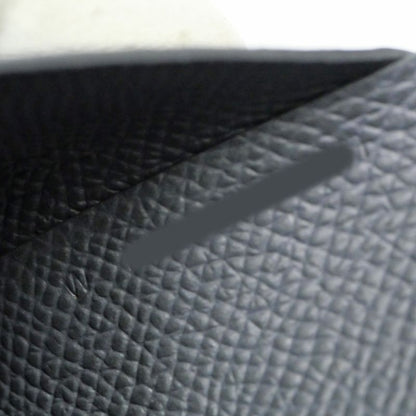 Hermes Calvi Duo Ardoise Epson Coin Case Card Case W Engraved Gray