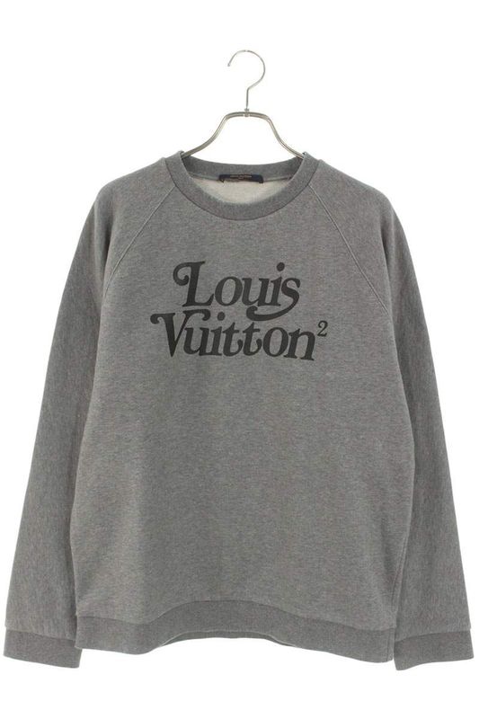 Louis Vuitton 20AW Rm202m UYR Hjy13w Squared LV Crewneck Sweatshirt Men's XL