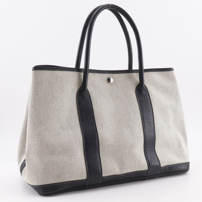 Hermes Garden Party 36 PM Toile Ash Gray □J Ladies Tote Bag