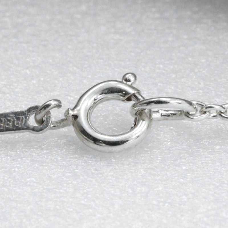 Tiffany & Co Open Heart Elsa Peretti 925 Silver Ladies 4.8g Necklace