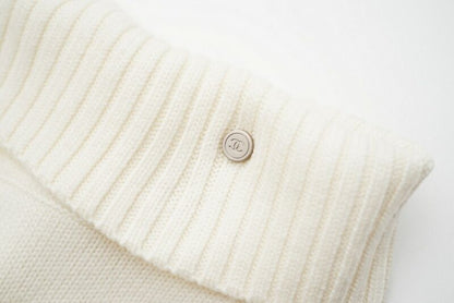 Chanel Pants Size 38 S To M Identification 00A Coco Mark Logo Button Wool Knit