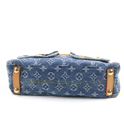 Louis Vuitton M95049 Monogram Denim Baggy PM Monogram Denim Handbag Blue With
