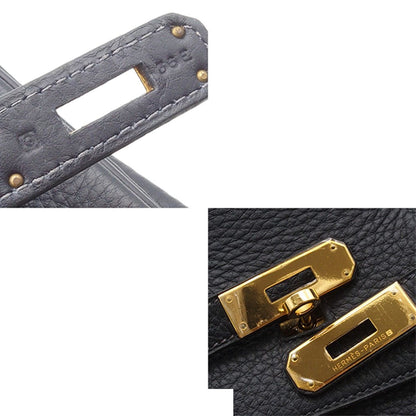 Hermes Birkin 40 Blue Indigo Gold Togo Handbag — view 7