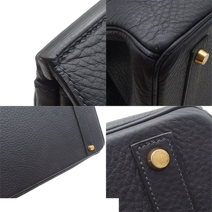 Hermes Birkin 40 Blue Indigo Gold Togo Handbag — view 8