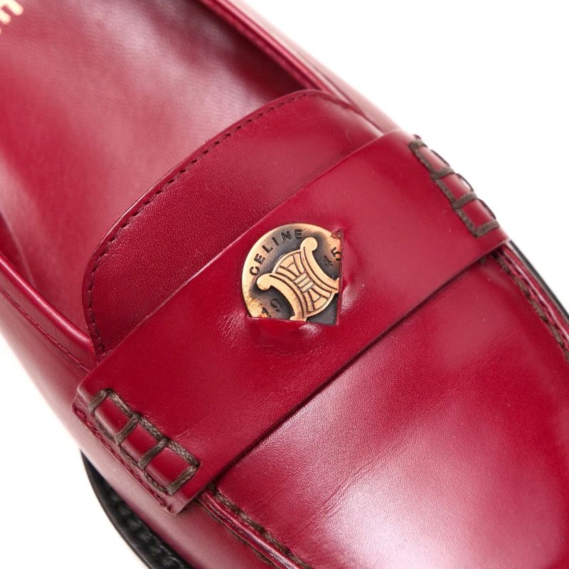 Celine Loafer Size 37 C Macadam Logo Coin Loafer Leather Shoes 20250722 Ra5637