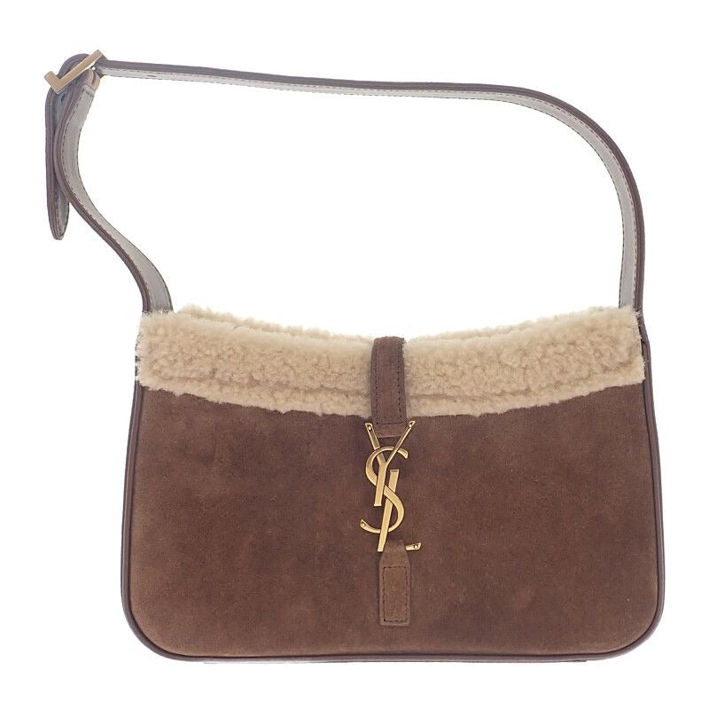 Saint Laurent Le Cassette Hobo zlw Shoulder Bag Handbag Suede Shearling