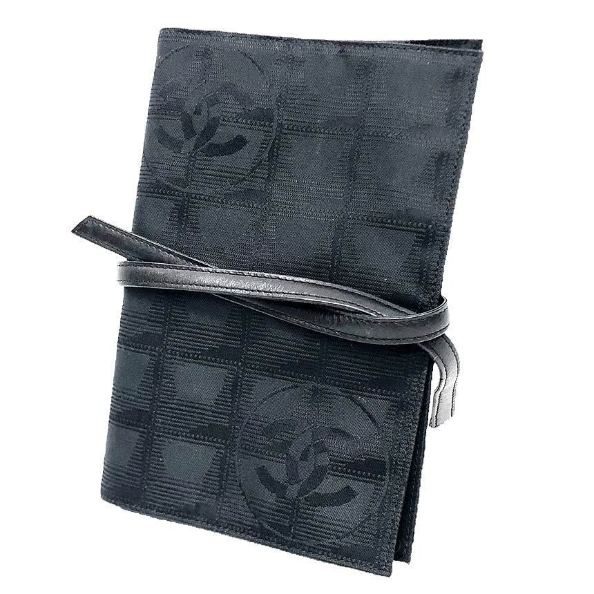 Chanel New Travel Line Pouch Case Black