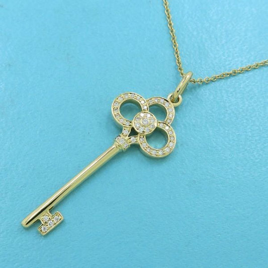Tiffany & Co Crown Key Diamond Necklace