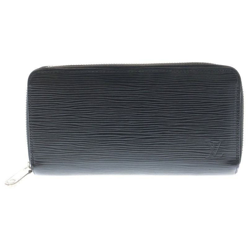 Louis Vuitton Zippy Epi Round Zip Long Wallet Black Ci1177