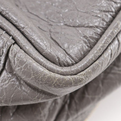 Balenciaga Blanket Square S 2WAY Shoulder 466541 Leather Gray Women's Handbag