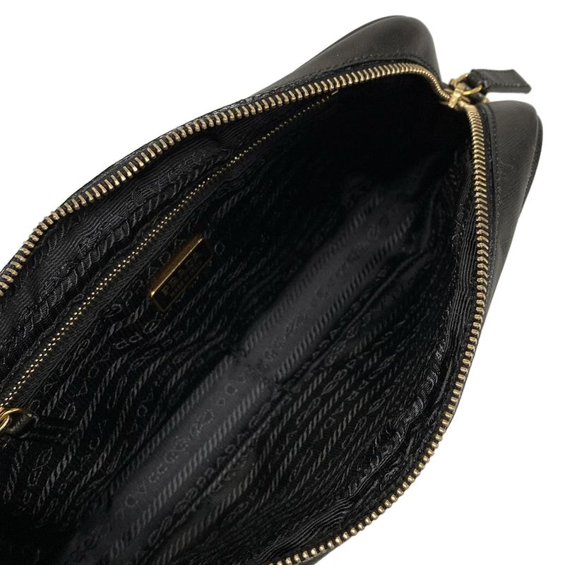 Prada Shoulder Bag - Bt0077 Black Leather