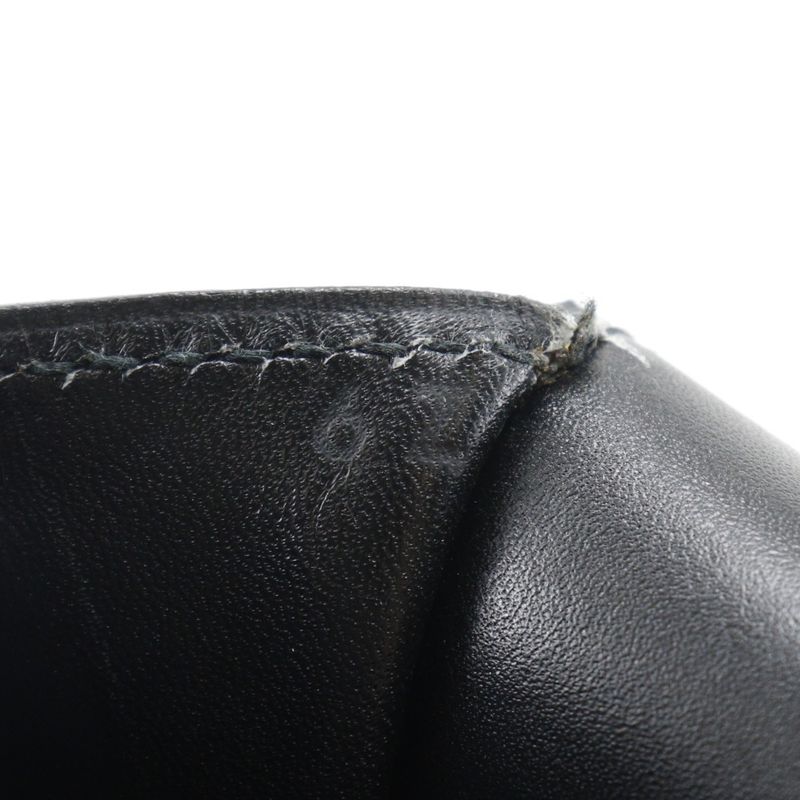 Hermes Danube 38 Briefcase 6Z Calf Black/gold Hardware ○V Men's Business Bag