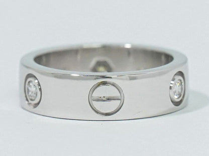 Authentic Cartier Love Diamond 3P 750 WG Ring 51 11 White Gold Accessories