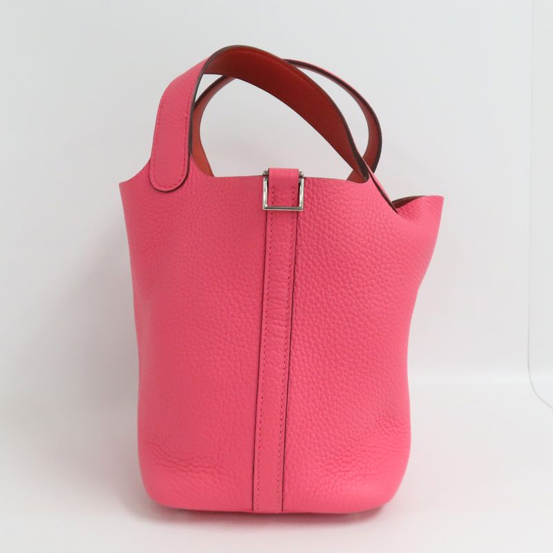 Hermes Picotin Rock PM Eclat Rose Azalea Terbatie Taurillon Clemence
