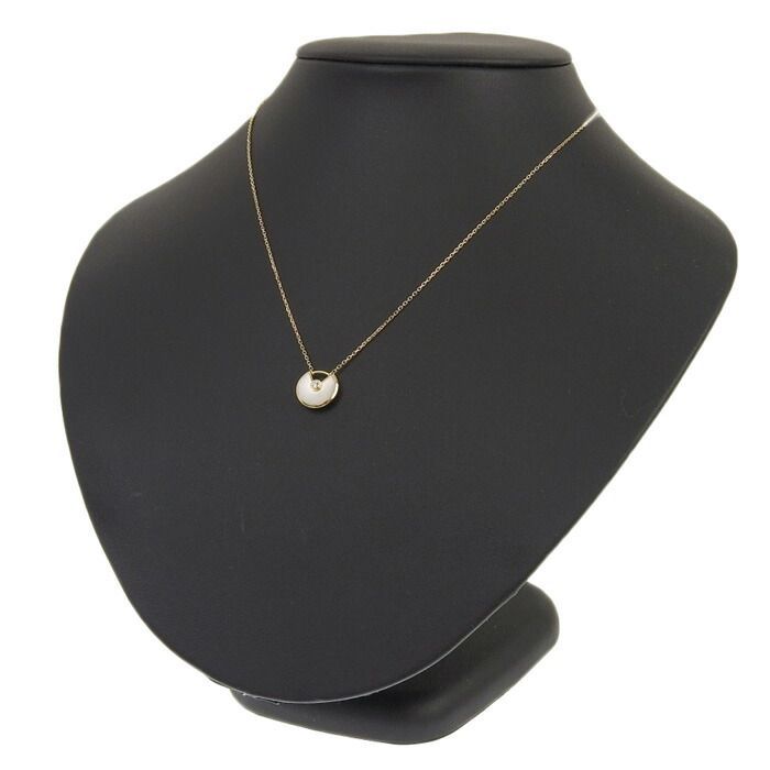 Cartier Amulet De Cartier Pearl Diamond Necklace XS 18K Yellow Gold 750 Yellow