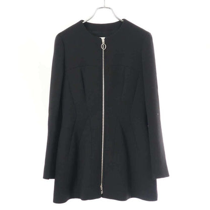 Christian Dior 15aw Zip-Up Wool Long Jacket 5a21221a1108 Black 40
