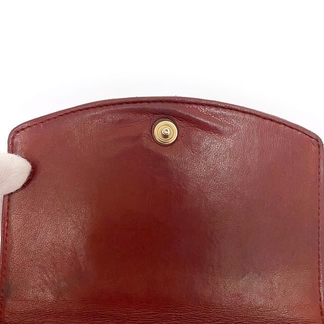 Chanel Bifold Wallet Ec22876 Red Coco Mark A13496