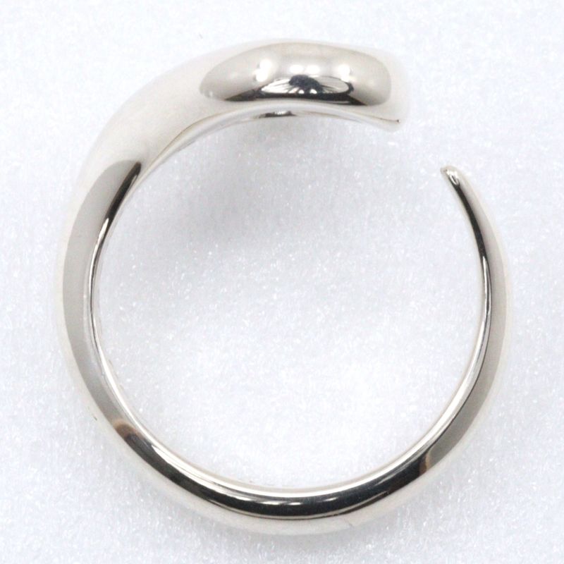 Tiffany & Co Open Heart Elsa Peretti Silver 925 Size 10 Ladies 4.3g Ring