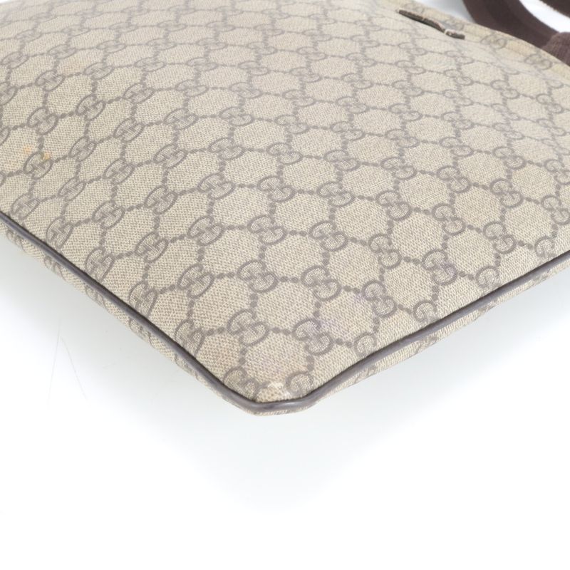 Gucci GG Supreme Leather Shoulder Bag Crossbody Messenger Business Commuter