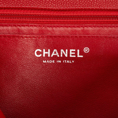 Chanel Classic Flap Red Caviar Leather A