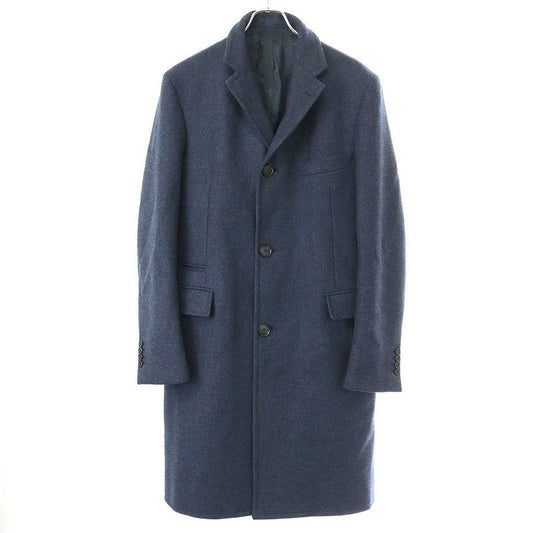 Hermes Wool Cashmere Chester Coat Pt9434 Navy 48