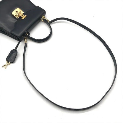 Gucci Ladylock Leather 2-Way Bag Navy Gphardware Bag