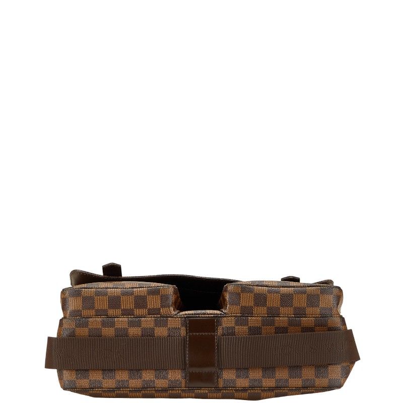 Louis Vuitton Damier Broadway Handbag Shoulder Bag N42270 Brown PVC Leather