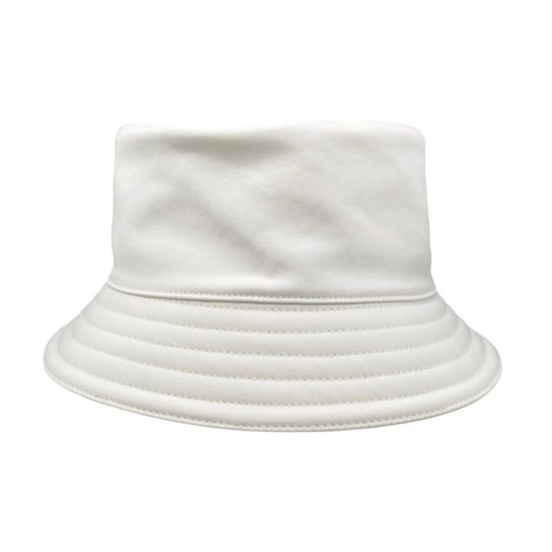 Hermes Hat Bucket Hat Harper Emile Size 58 Cotton White Navy Hermes