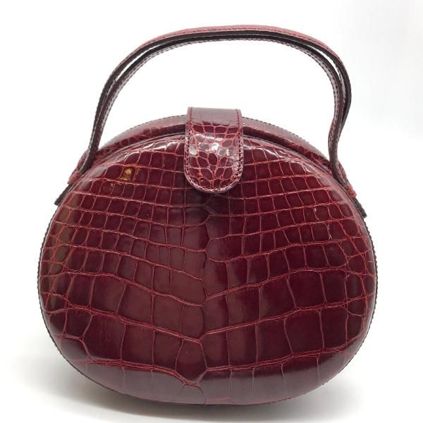 Loewe Leather Croco 2-Way Hand Bag