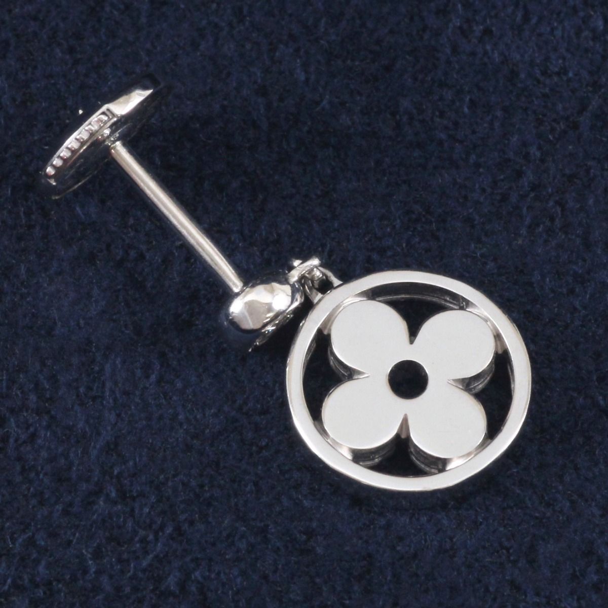 Louis Vuitton Diamond Monogram Ideal Earrings 18k Au750