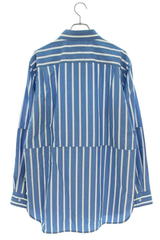 Bottega Veneta 23AW 750011 V35m0 Cotton Switched Stripe Long Sleeve Shirt Men's