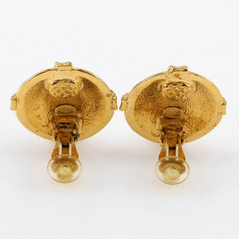 Chanel Coco Mark Vintage Gold Plated 97A Ladies 20.2g Earring