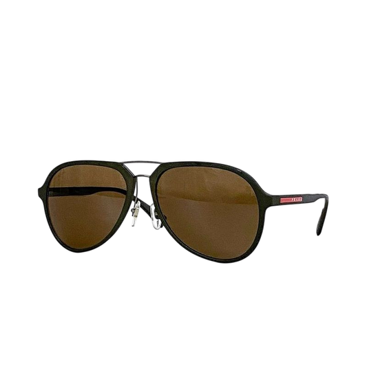 Prada Sunglasses Brown Khaki Green Sport Tia Dos Rops