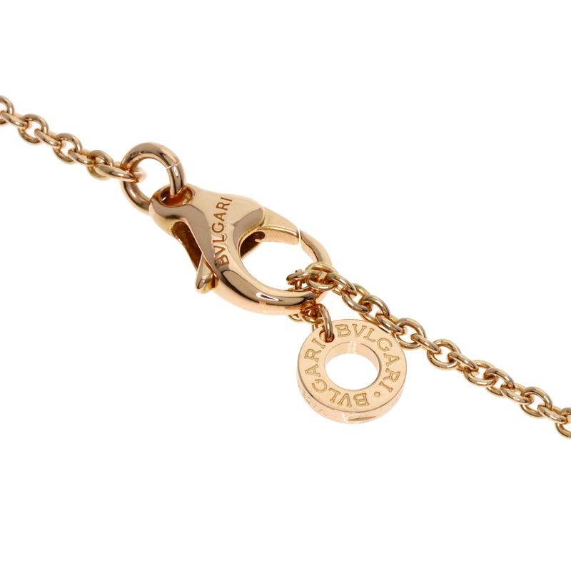 Bvlgari Bulgari B-zero1 Bee Zero One Legend White Ceramic Necklace 18K Pink