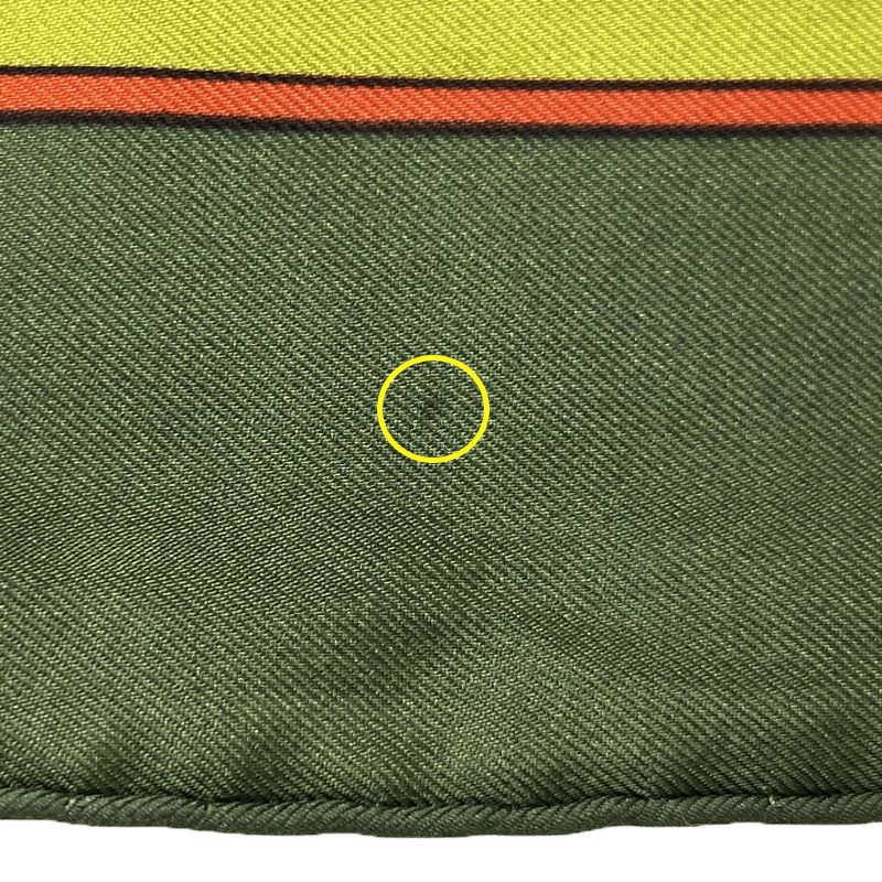 Hermes Scarf Carré 90 Tally-ho Women's Branded Silk Green Red Greenish Animal