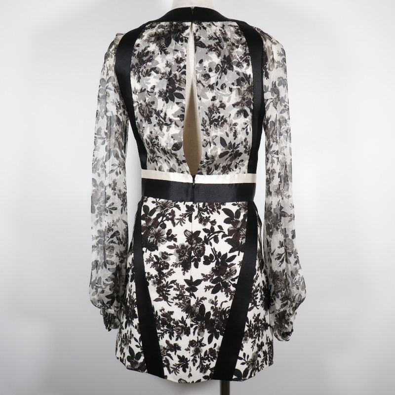 Balenciaga Silk White/black Women's Dress