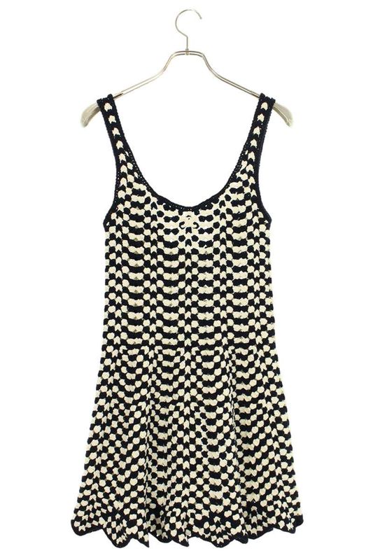 Celine Rr0a9d072 Crochet Cotton Mini Skater Dress Women's S