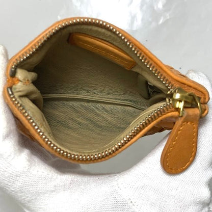 Bottega Veneta Coin Case Ec22653 Orange Intrecciato