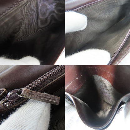 Gucci Bifold Wallet 146229 Sima Leather Dark Brown Long Wallet Small Accessories