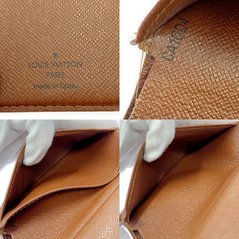 Louis Vuitton M61663 Monogram PVC Portmonnais Vieviennois Brown 403633 Bifold