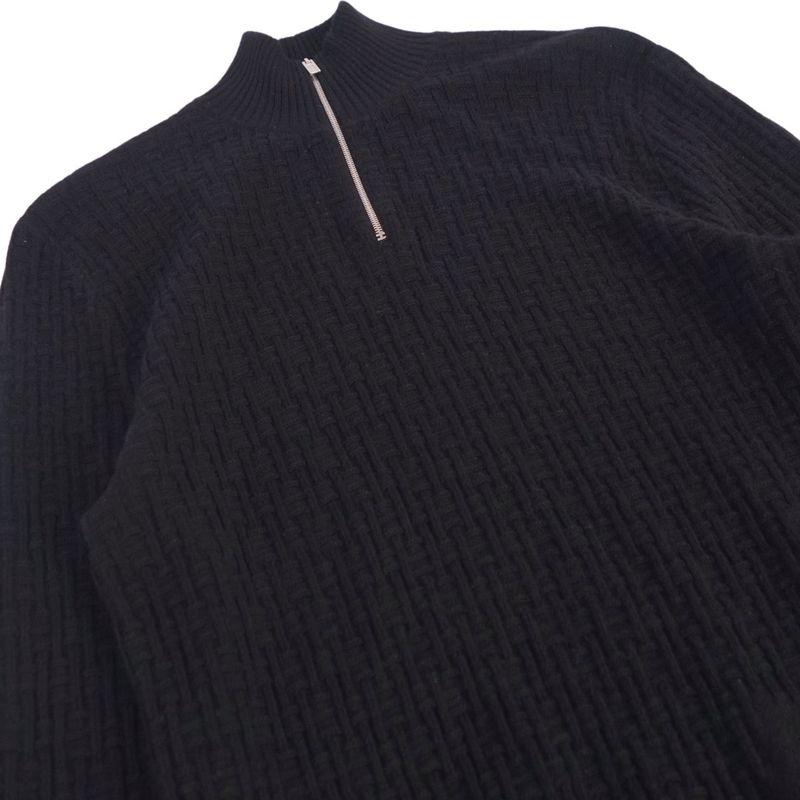 Hermes Knit Half-zip Sweater Long Sleeve Long