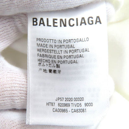 Balenciaga 620969 TIVD GYM WEAR Gymwear 100% Cotton Crew Neck Oversized Short
