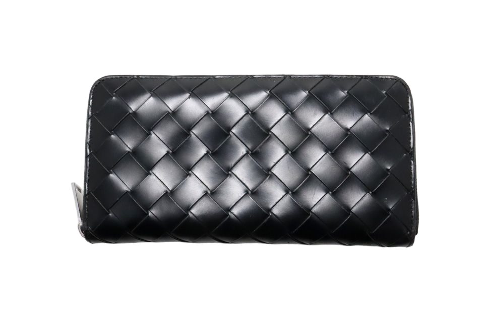 Bottega Veneta Intrecciato Leather Zip Around Wallet