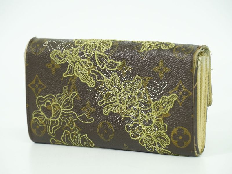 Authentic Louis Vuitton LV Portefeuille Sarah Monogram Dantele Long Wallet