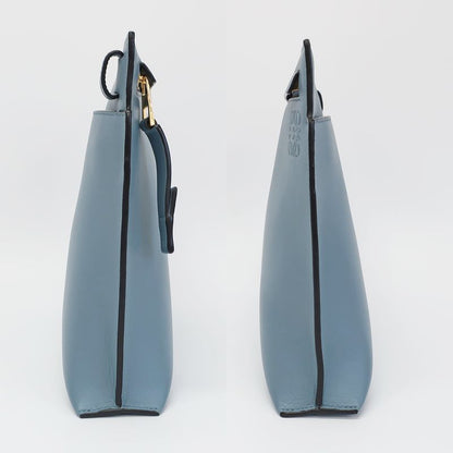 Loewe T Pouch Shoulder Bag Anagram Light Blue Light Blue Gold Hardware