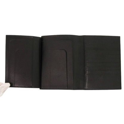 Hermes Vaubourg Grain Black Card Case Black 0684 Hermes