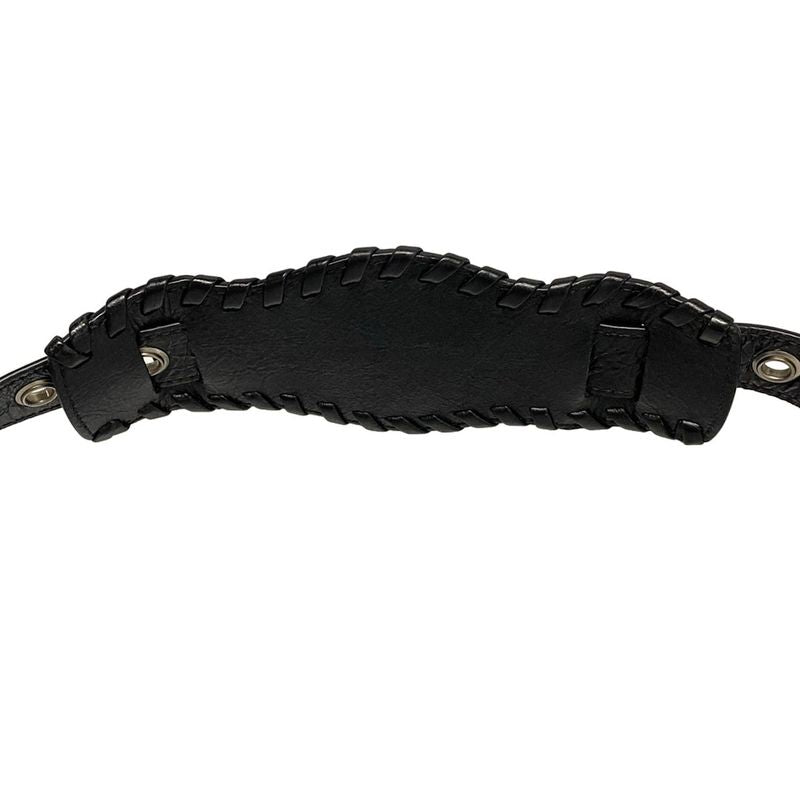 Balenciaga Shoulder Bag Le Cagor Crossbody Bag 719065 Black Lambskin