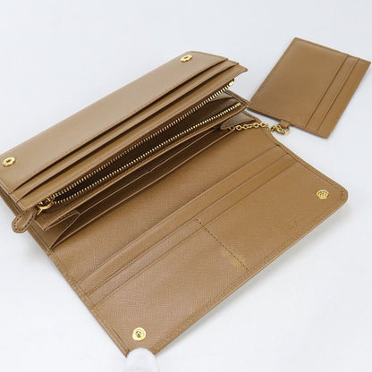 Prada Saffiano Leather Wallet 1m1349 Long Wallet With Di-fold Coin Purse