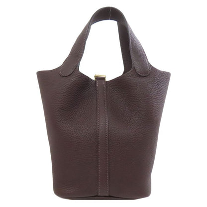 Hermes Picotin Lock PM Gold Hardware Handbag Taurillon Women