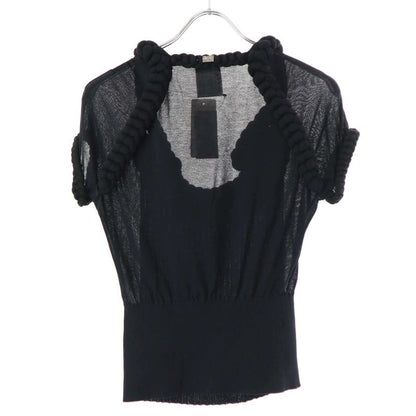 Chanel 09ss Rope Design Pullover Top P35683k02111 Black 38